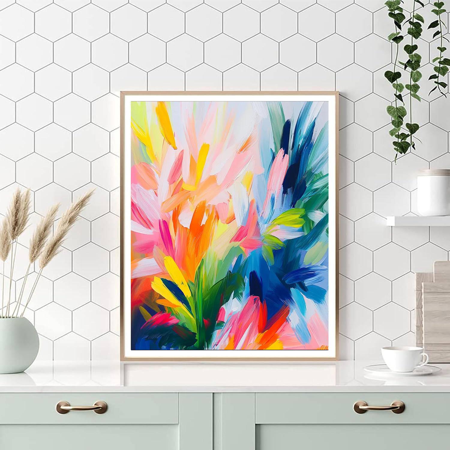 Paul Cézanne Inspired Spectral Lightplay  Paint By Numbers Art