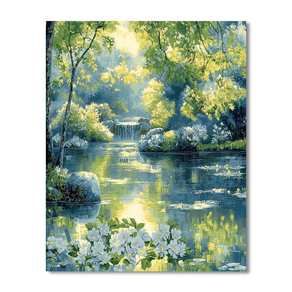 Hiroshige Inspired Garden Of Reflections  Paint By Numbers Kits