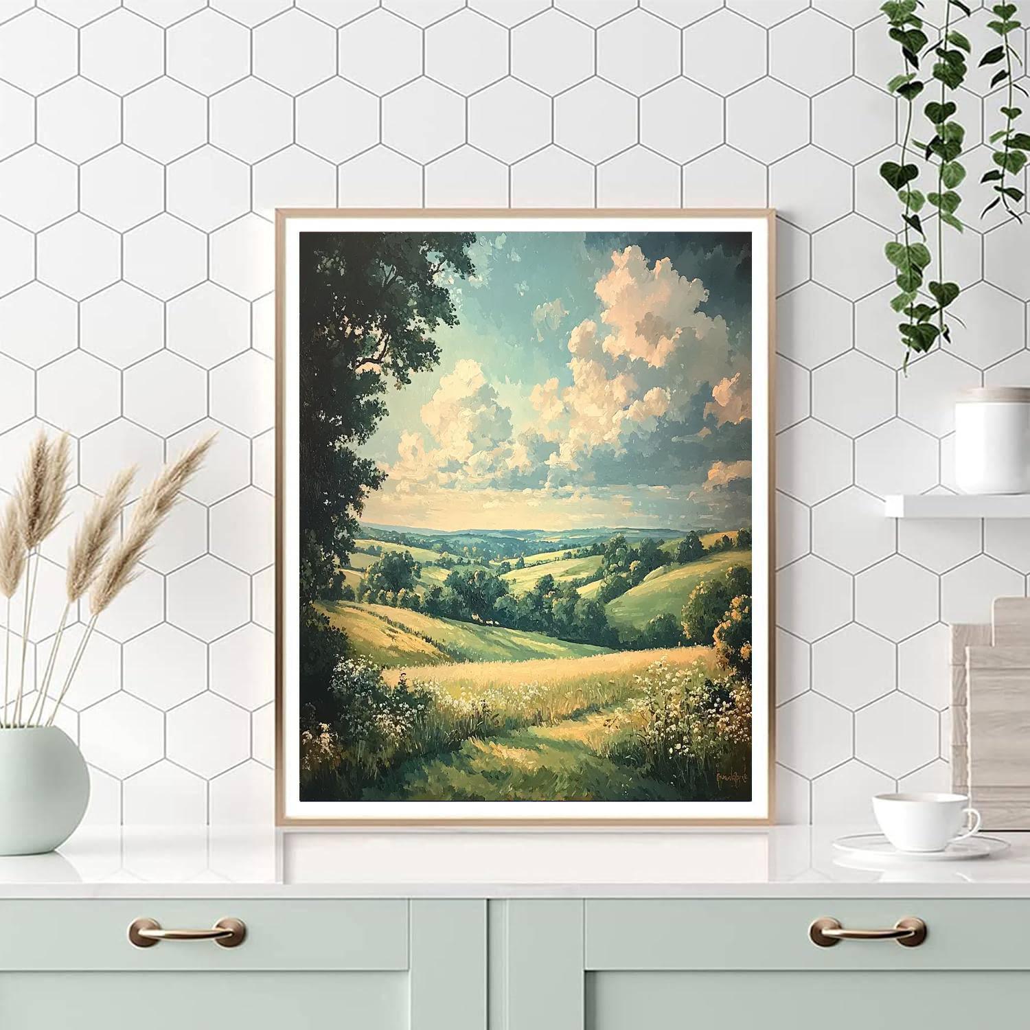 Thomas Gainsborough Inspired Idyllic Countryside Serenade  Paint By Color
