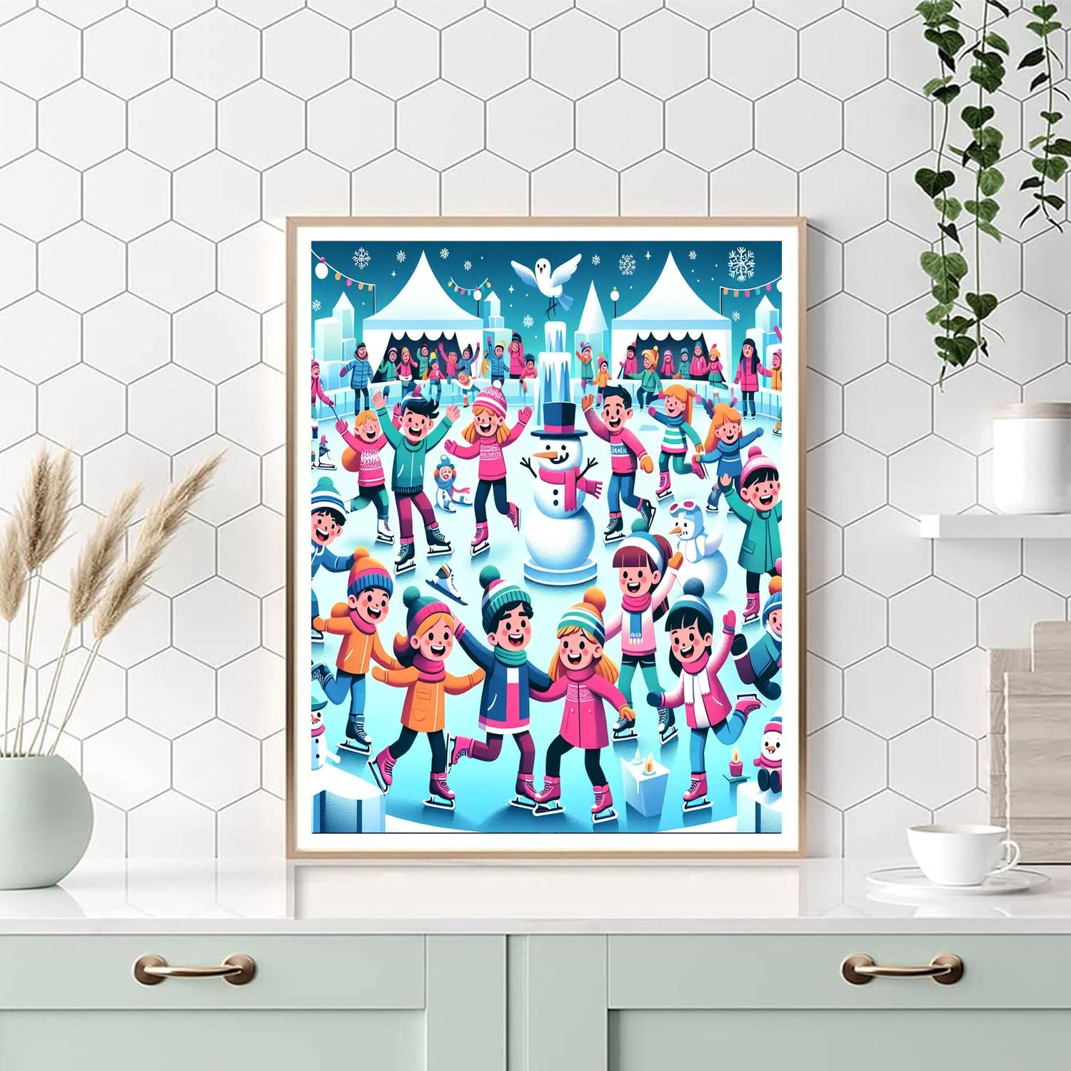 Winter Ice Festival Paint By Numbers