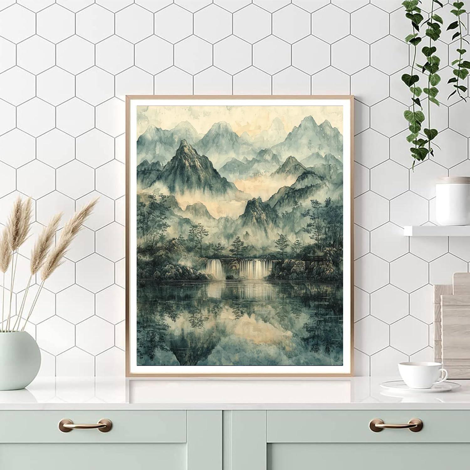 Zhao Mengfu Inspired Whispers Of Tranquility  DIY Paint By Numbers