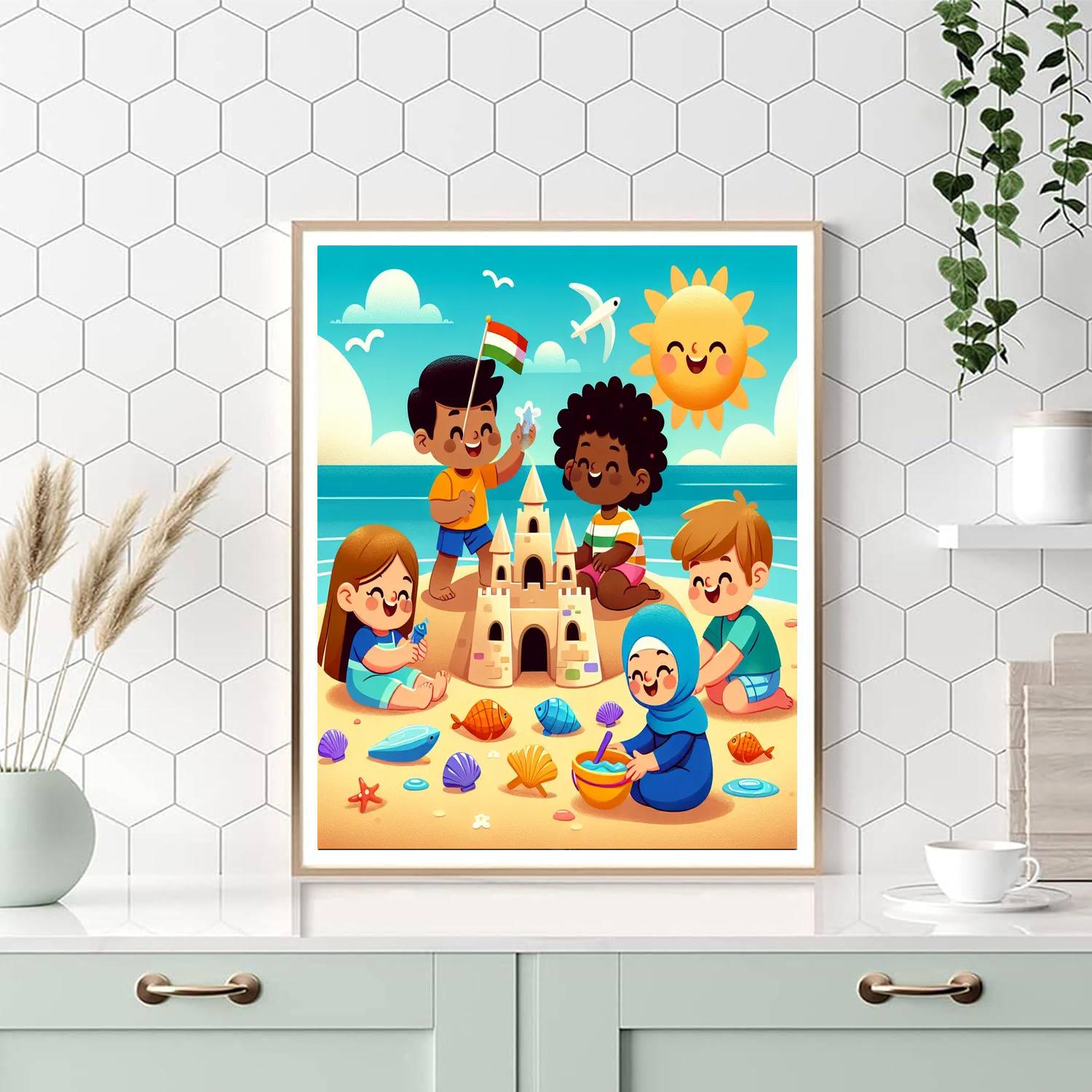 Seaside Holiday Numbered Painting Kits