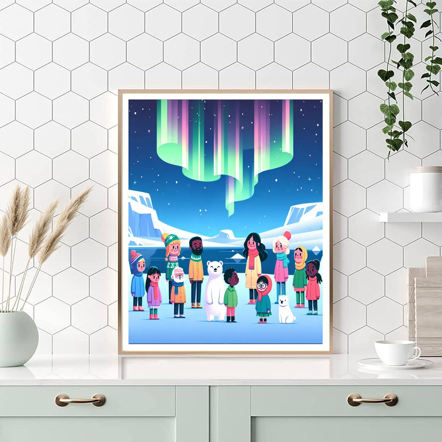 Aurora Arctic Auroras Numbered Painting Kits
