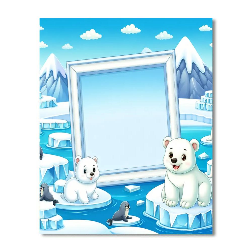 Artic Adventure Party Painting Number Kit