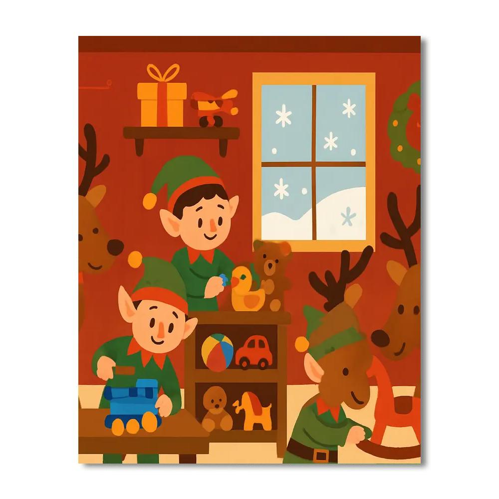 Winter Wonderland Workshop Painting By Numbers Kit