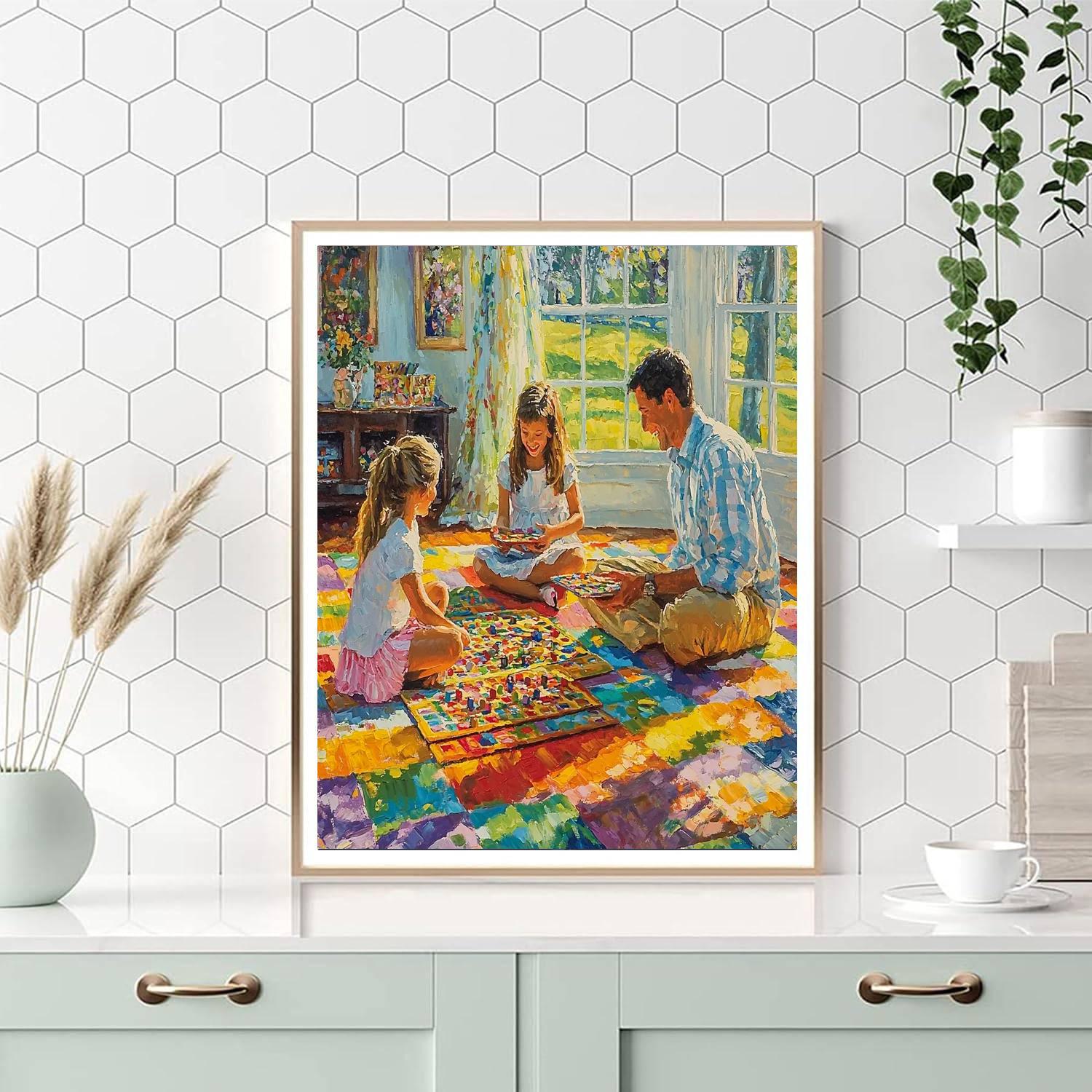 Cherished Family Moments Painting Number Kit