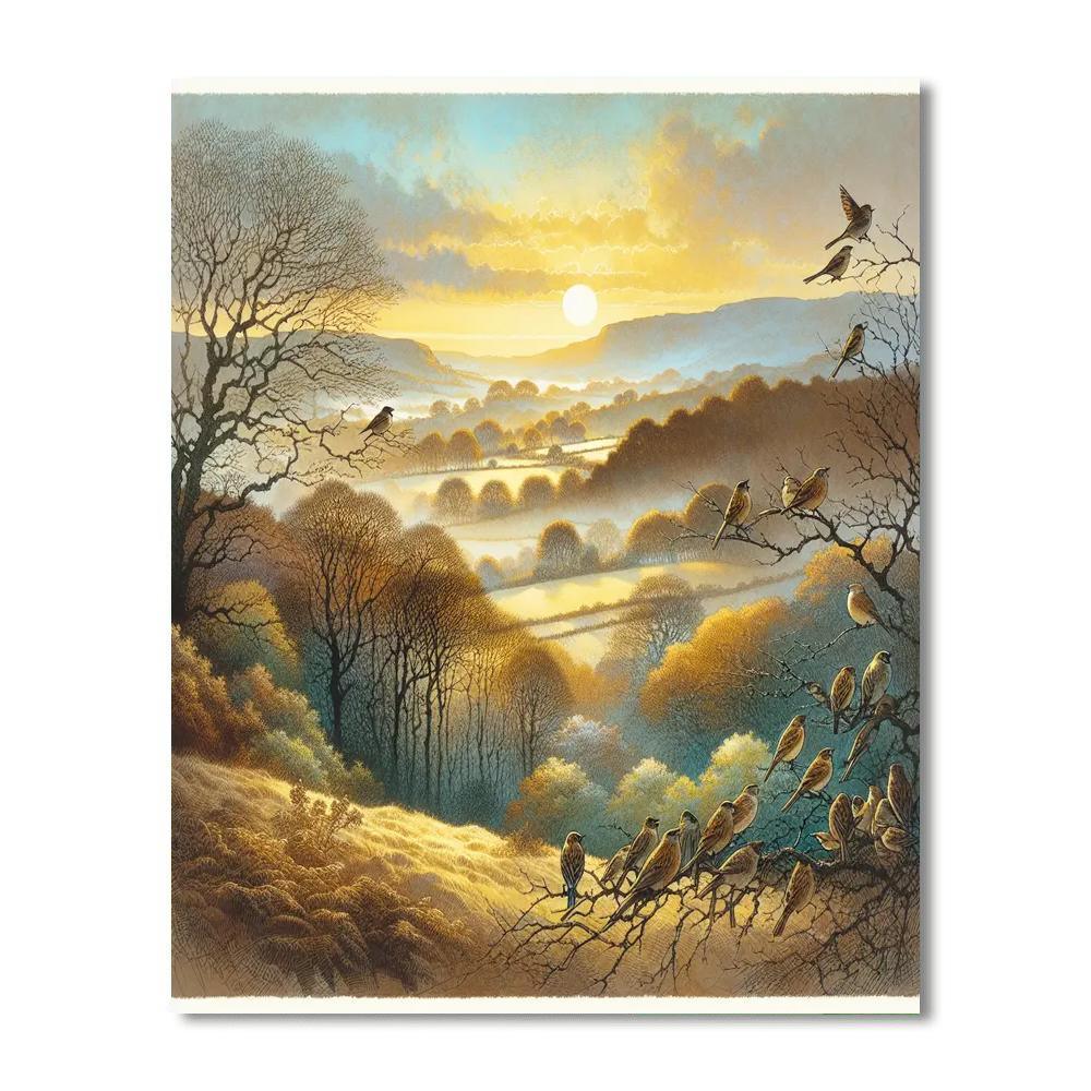 Birdsong Morning Bliss Painting By Numbers Kit