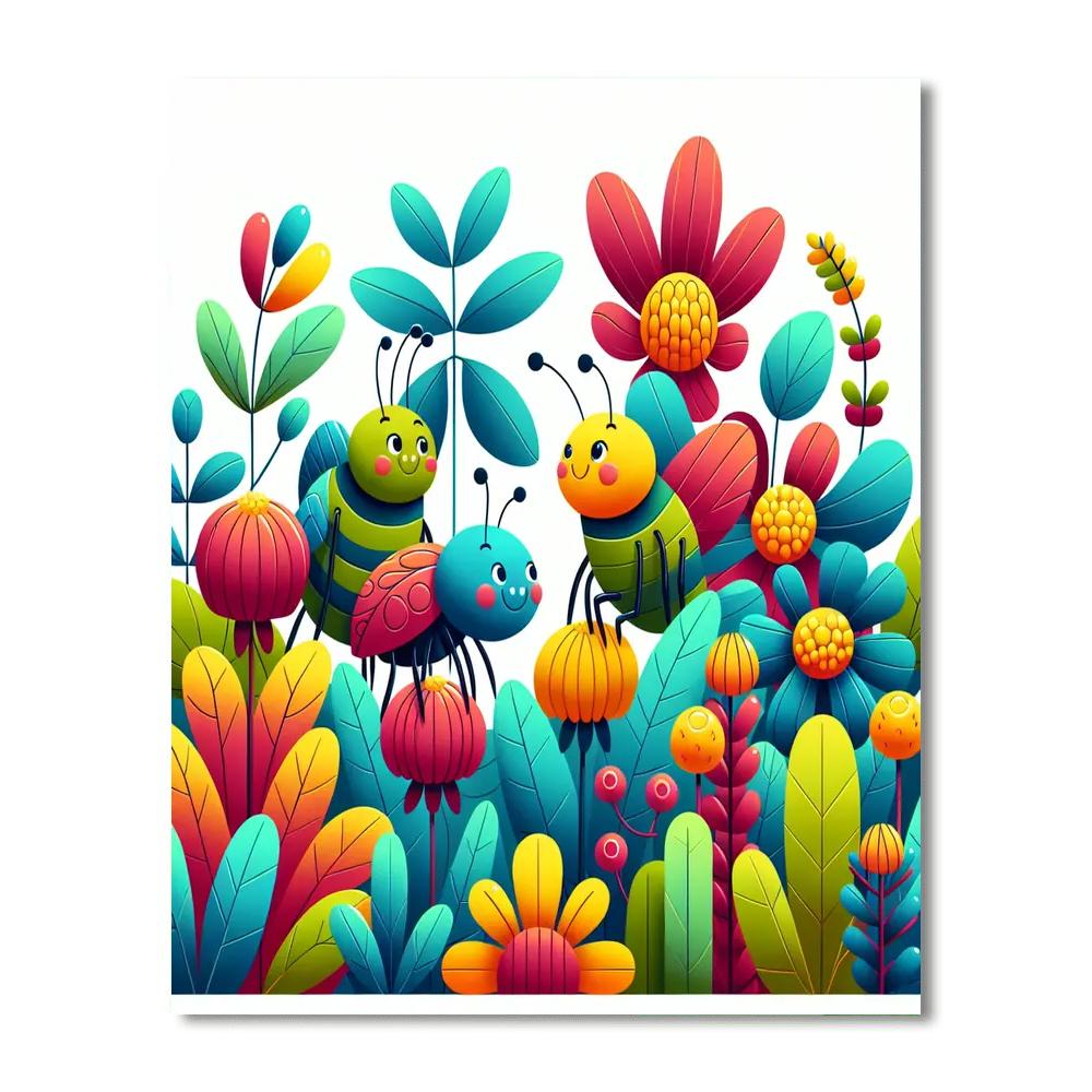 Brilliant Bugs Learning Safari Painting By Numbers Kit