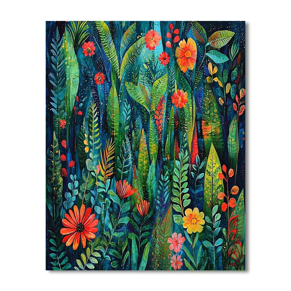 Frida Kahlo Inspired Tales Of The Mystical Jungle  Numbered Painting Kits