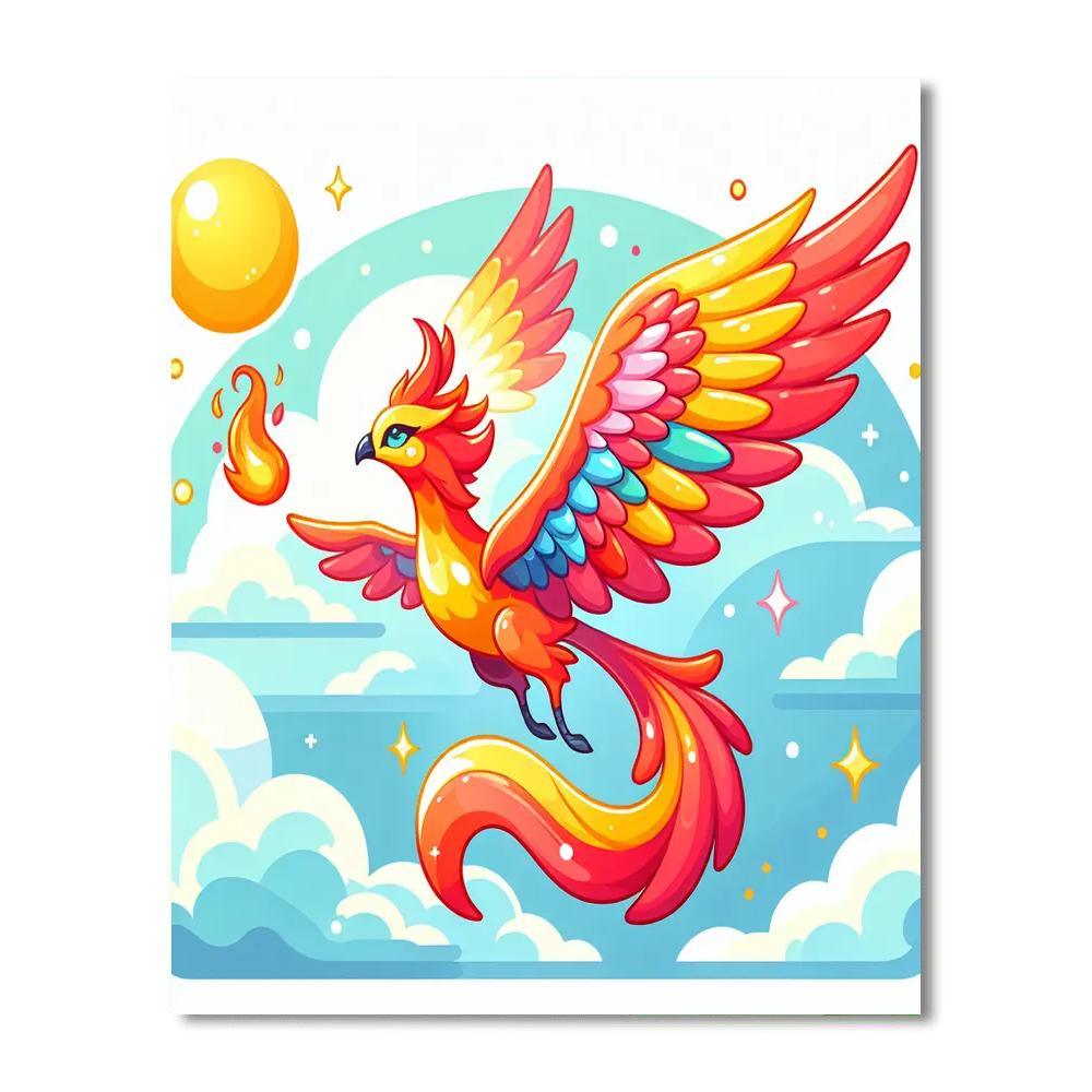 Magical Phoenix Paint By Numbers