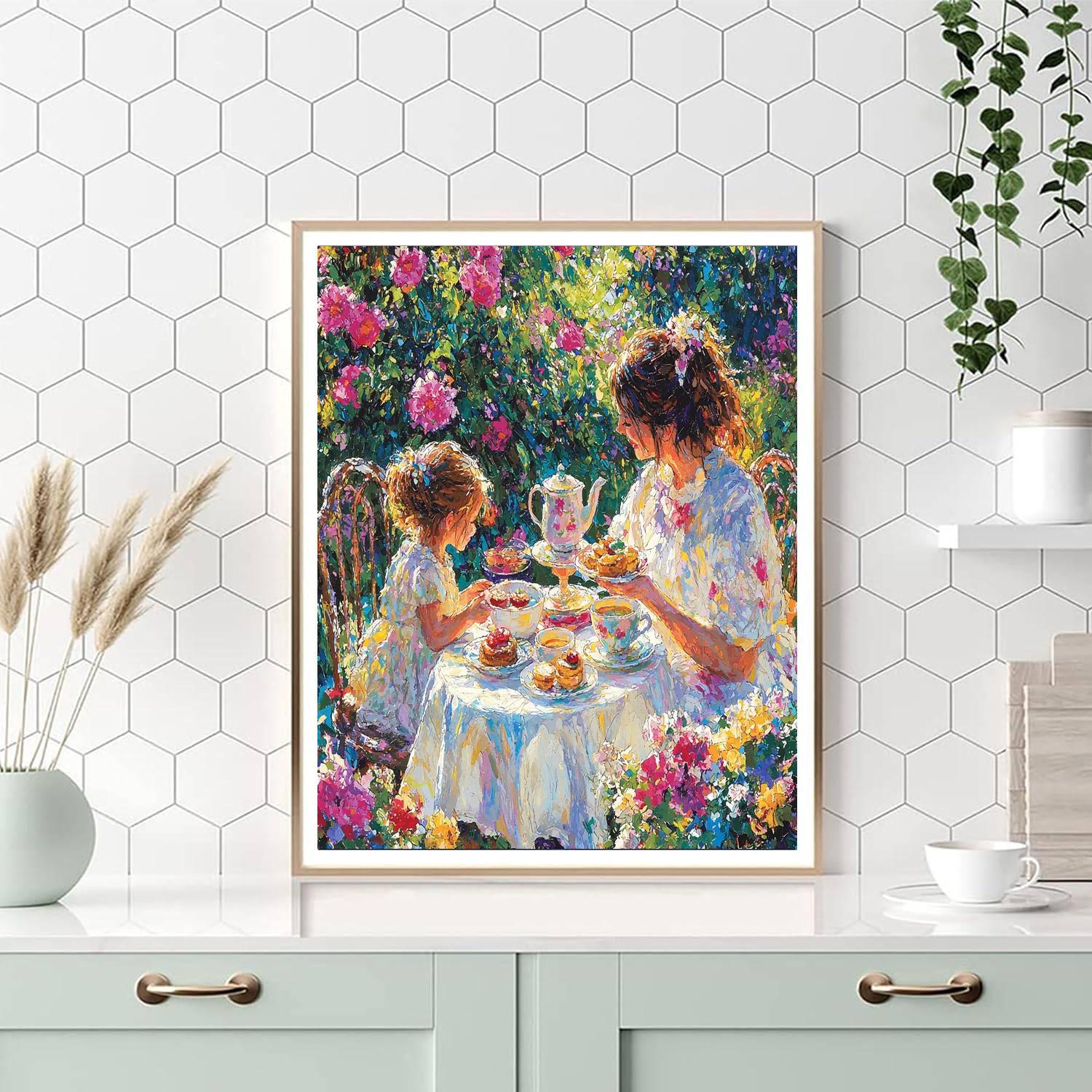 Sweet Tea Time DIY Paint By Numbers