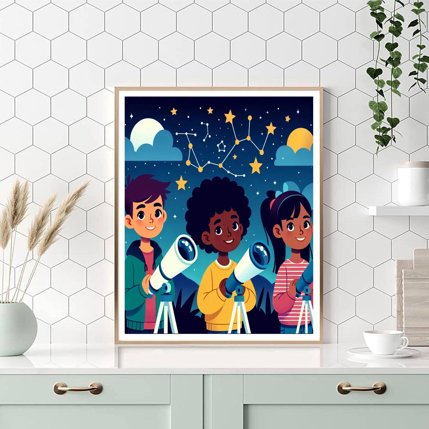 Starlight Astronomy Adventure Painting By Numbers Kit