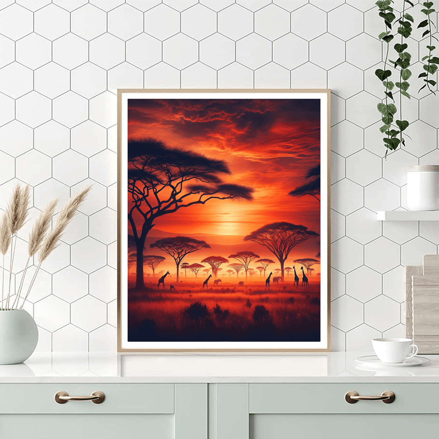 Serengeti Sunset - DIY Painting By Numbers Kit