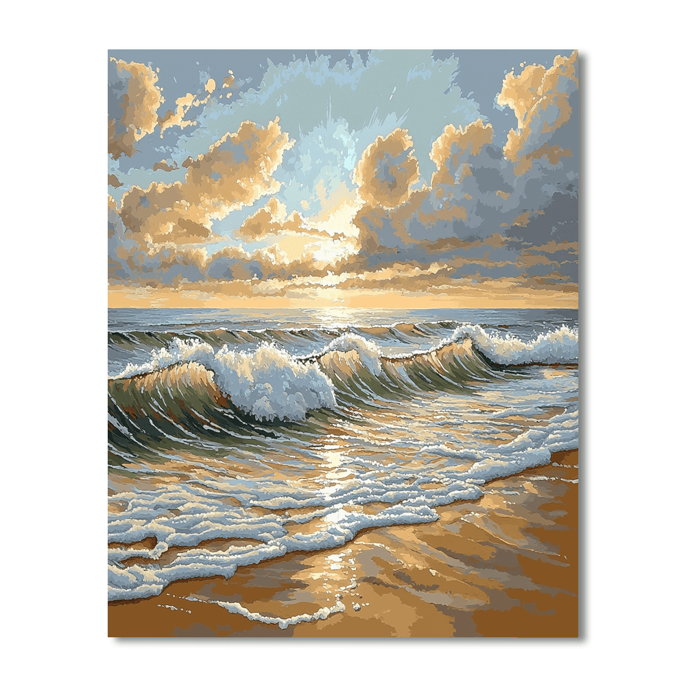 John Constable Inspired Seaside Afternoon Bliss  Paint By Color