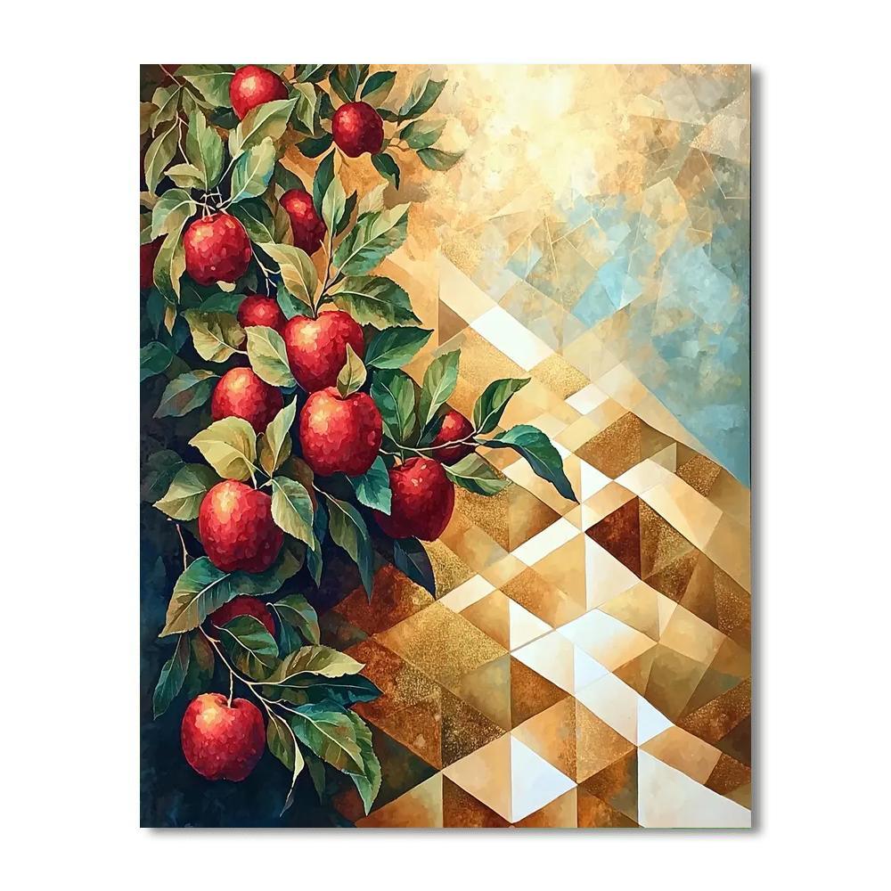 Paul Cézanne Inspired Celestial Orchard Reverie  Paint By Number