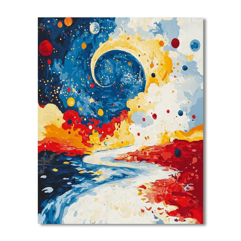 Joan Miró Inspired Cosmic Dreamland  Paint By Color