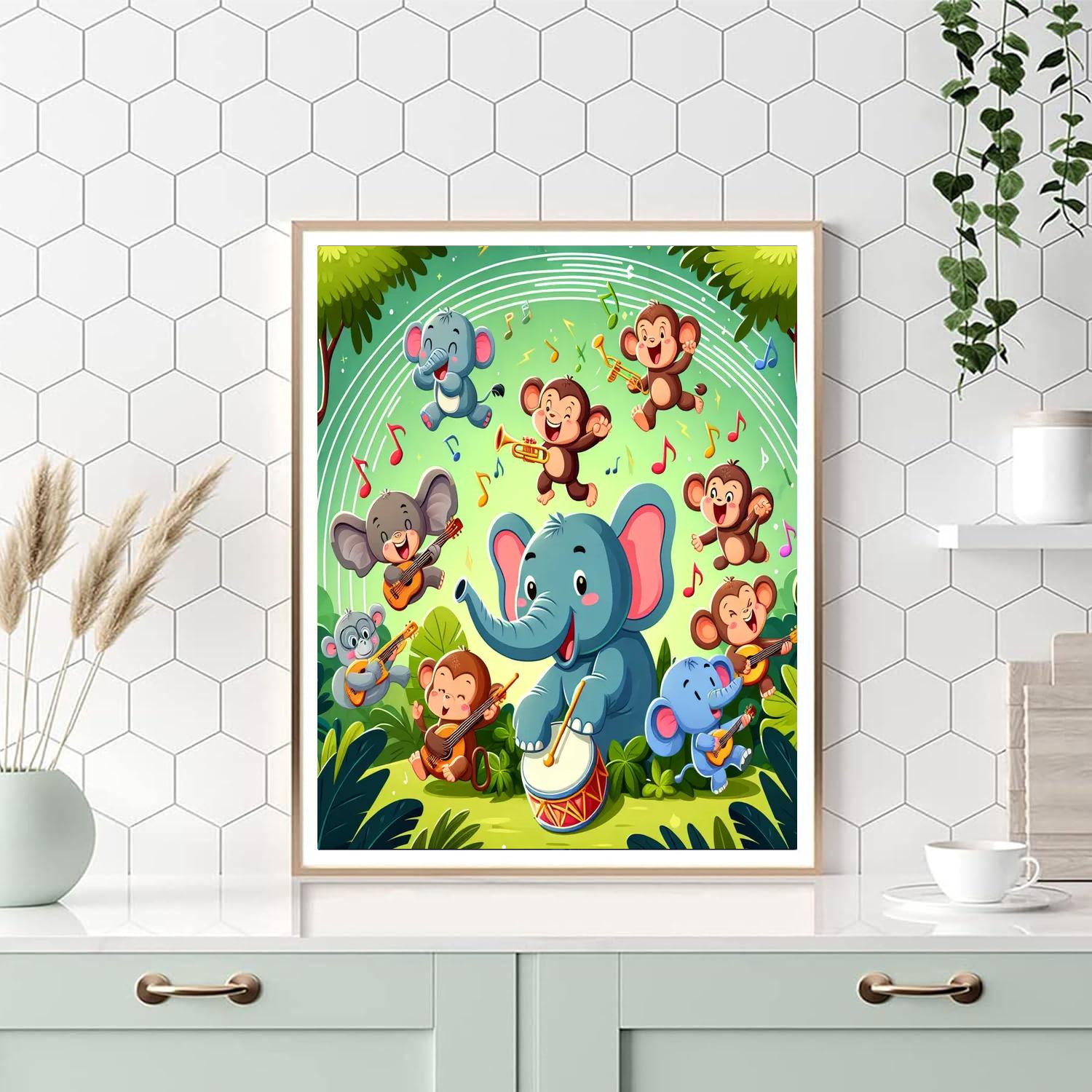 Jungle Jamboree Jubilee Numbered Painting Kits