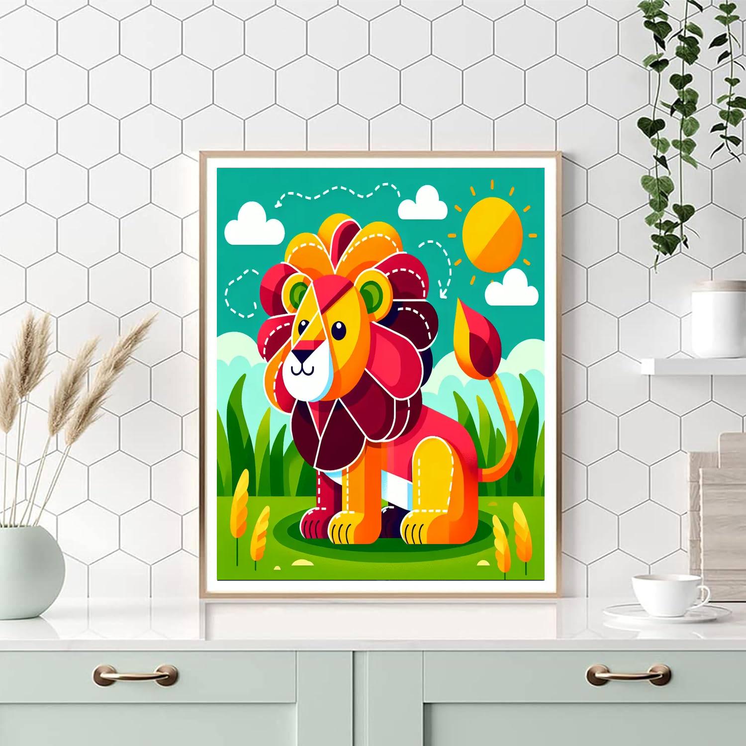 Proud Lion Paint By Numbers Kits