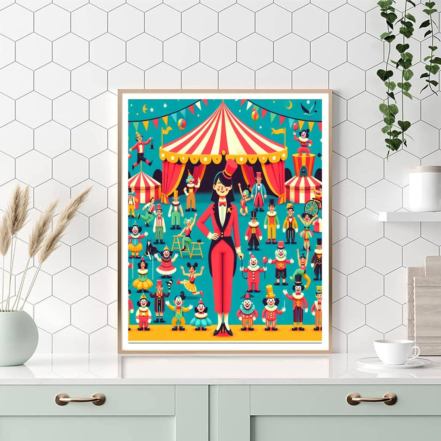 Musical Circus Extravaganza Paint By Color