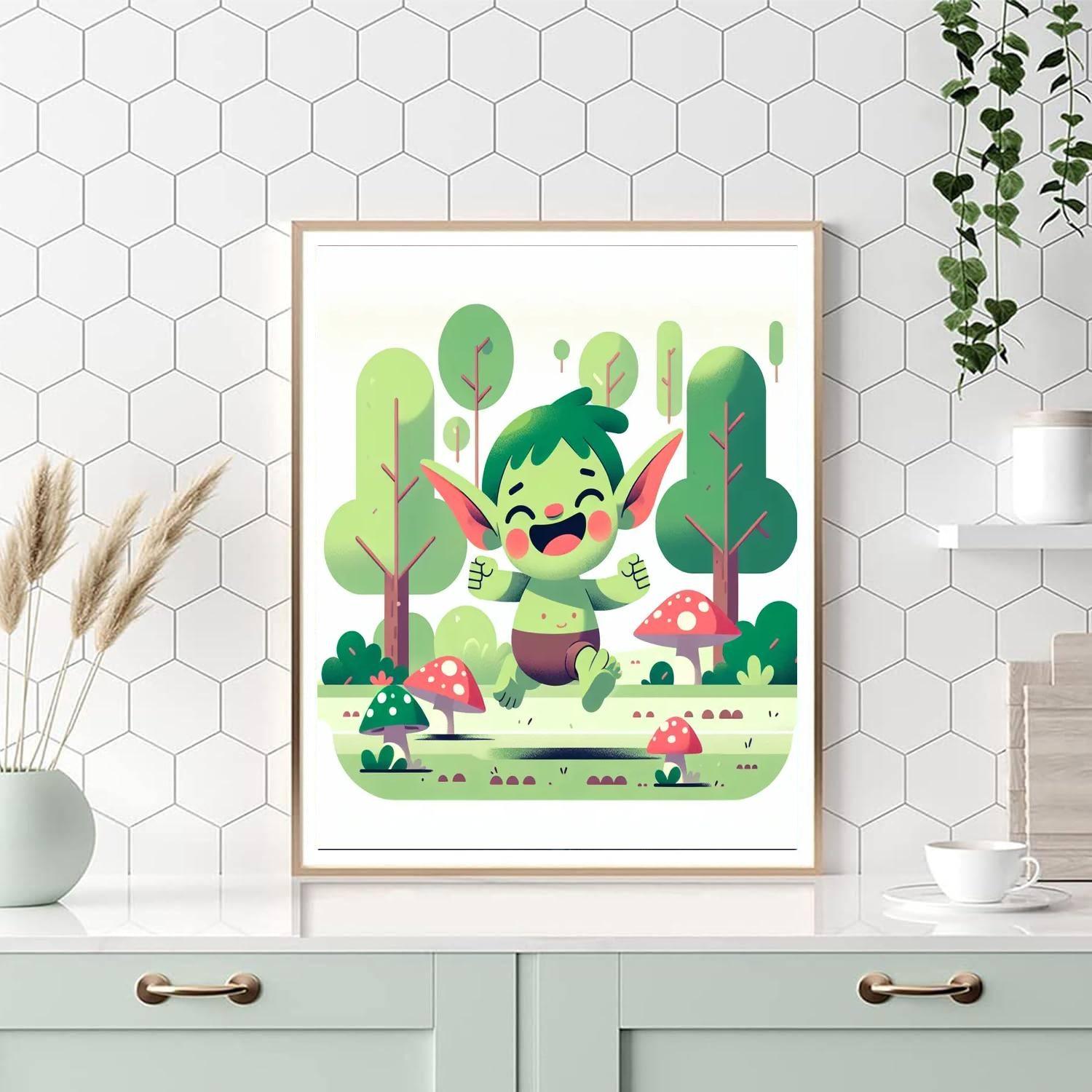 Giggly Goblin's Forest Frolic Painting Number Kit