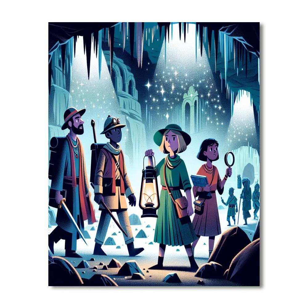 Explorer's Secret Cavern Painting Number Kit