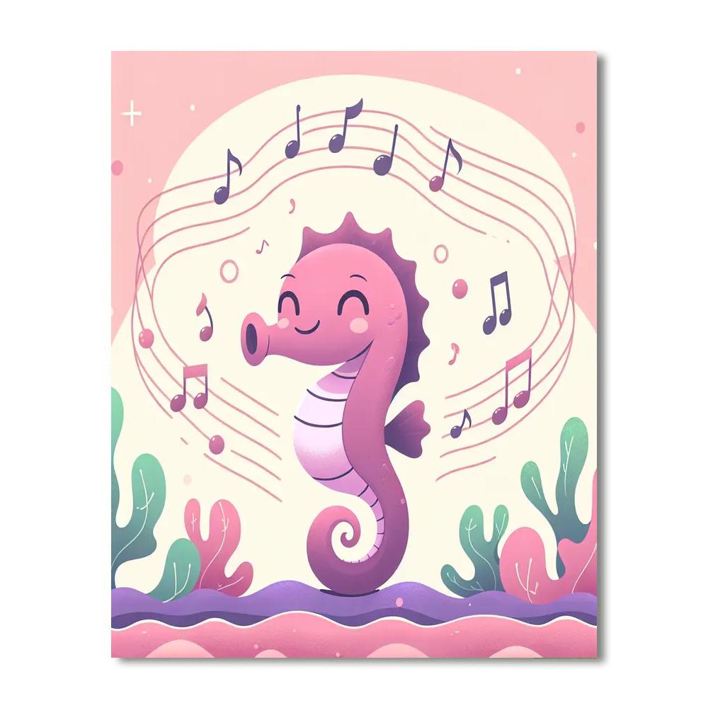 Singing Seahorse Numbered Painting Kits