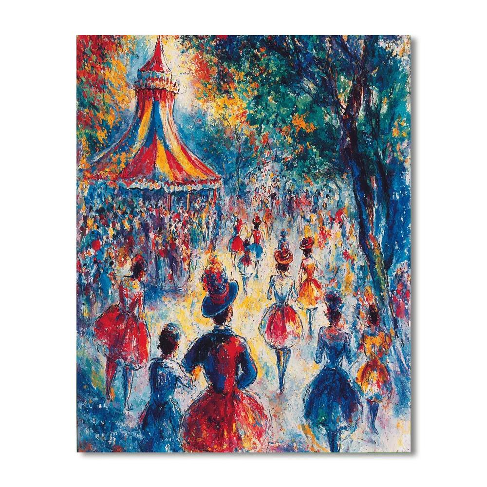 Marc Chagall Inspired Harlequin Dreams  Paint By Number