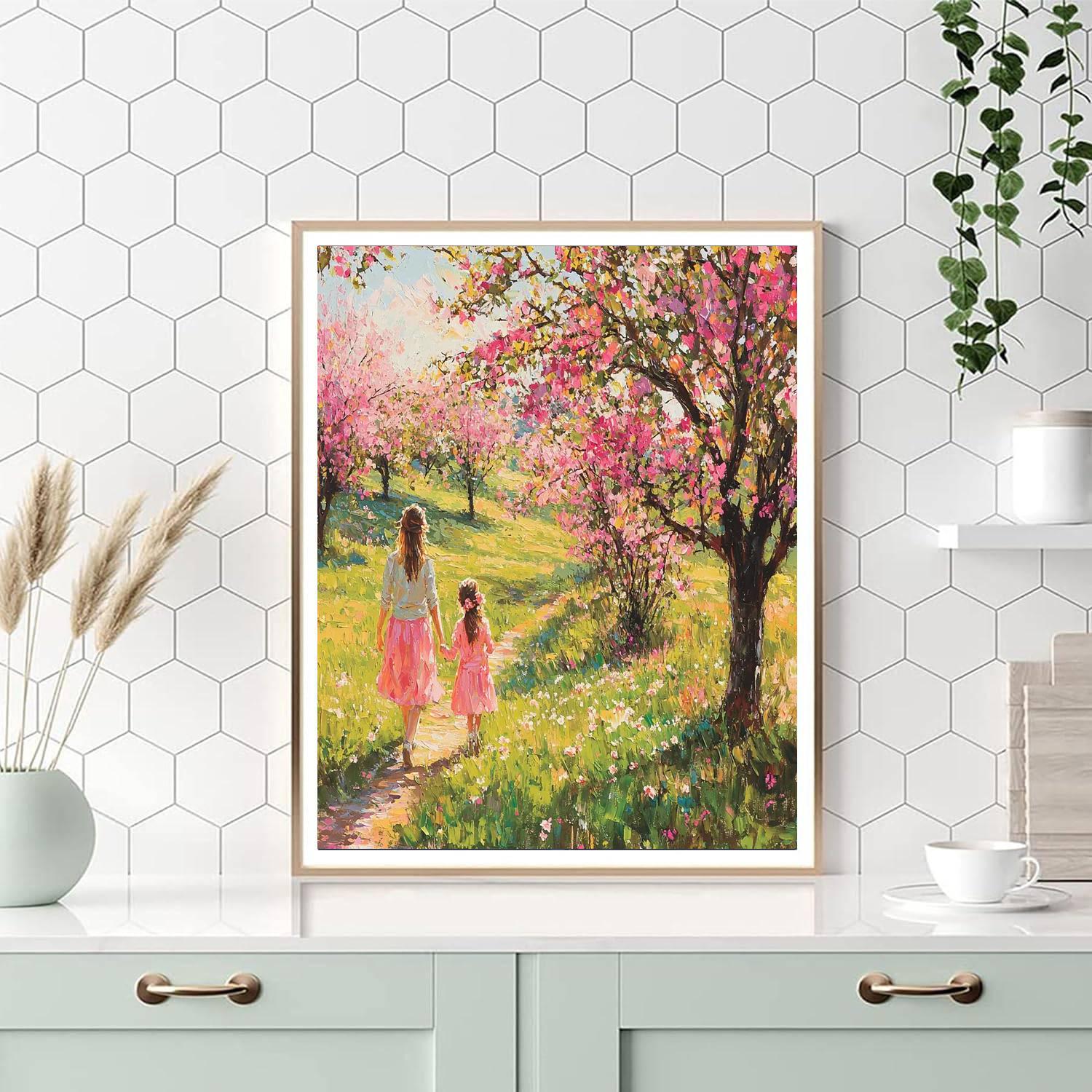 Blossoming Spring Walk DIY Paint By Numbers