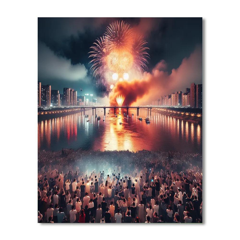 International Fireworks Festival - Seoul Paint By Numbers