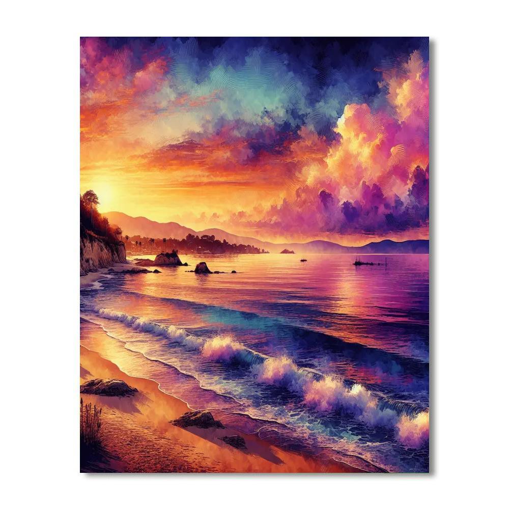 Sunset at the Bay - DIY Painting By Numbers Kit – Artistry Rack