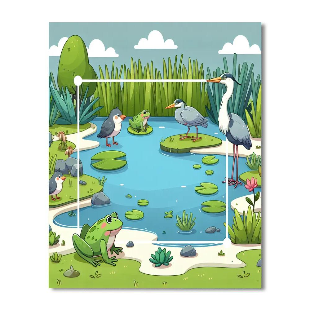 Mysterious Marshland Number Painting