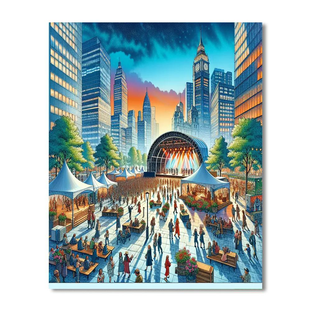 Melbourne International Arts Festival - Australia Numbered Painting Kits