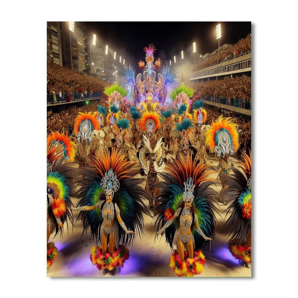 The Carnival Of Rio De Janeiro - Brazil Paint By Color