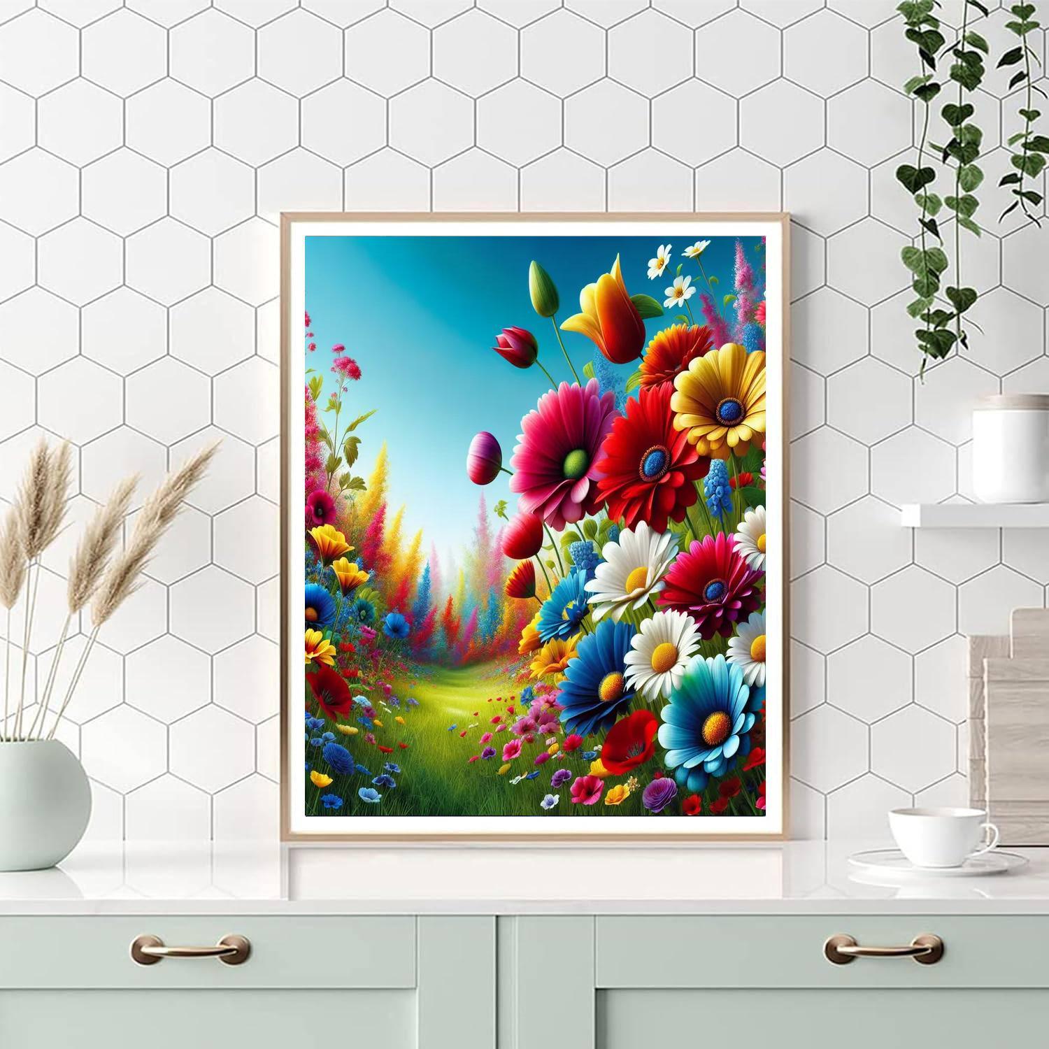 Serenade Of Spring Flowers Painting By Numbers Kit