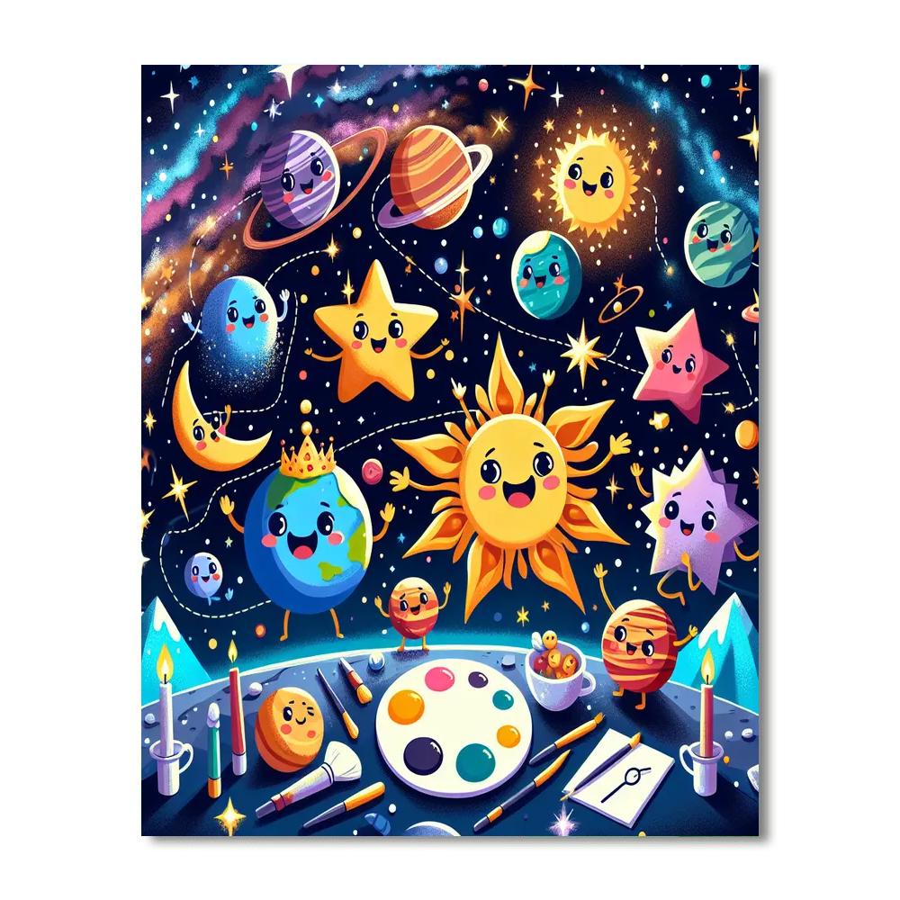 Starry Galaxy Gala Paint By Numbers