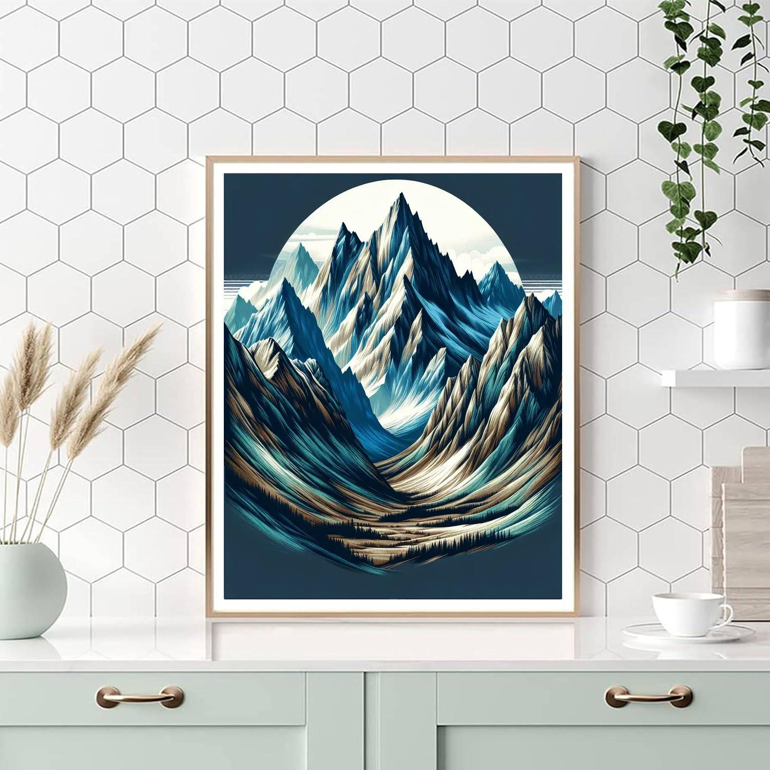 Breathtaking Mountain Peaks Paint By Numbers Art
