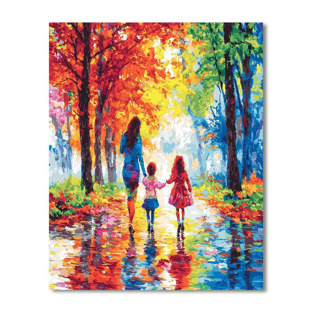 Mommy's Love Is A Rainbow Painting By Numbers Kit