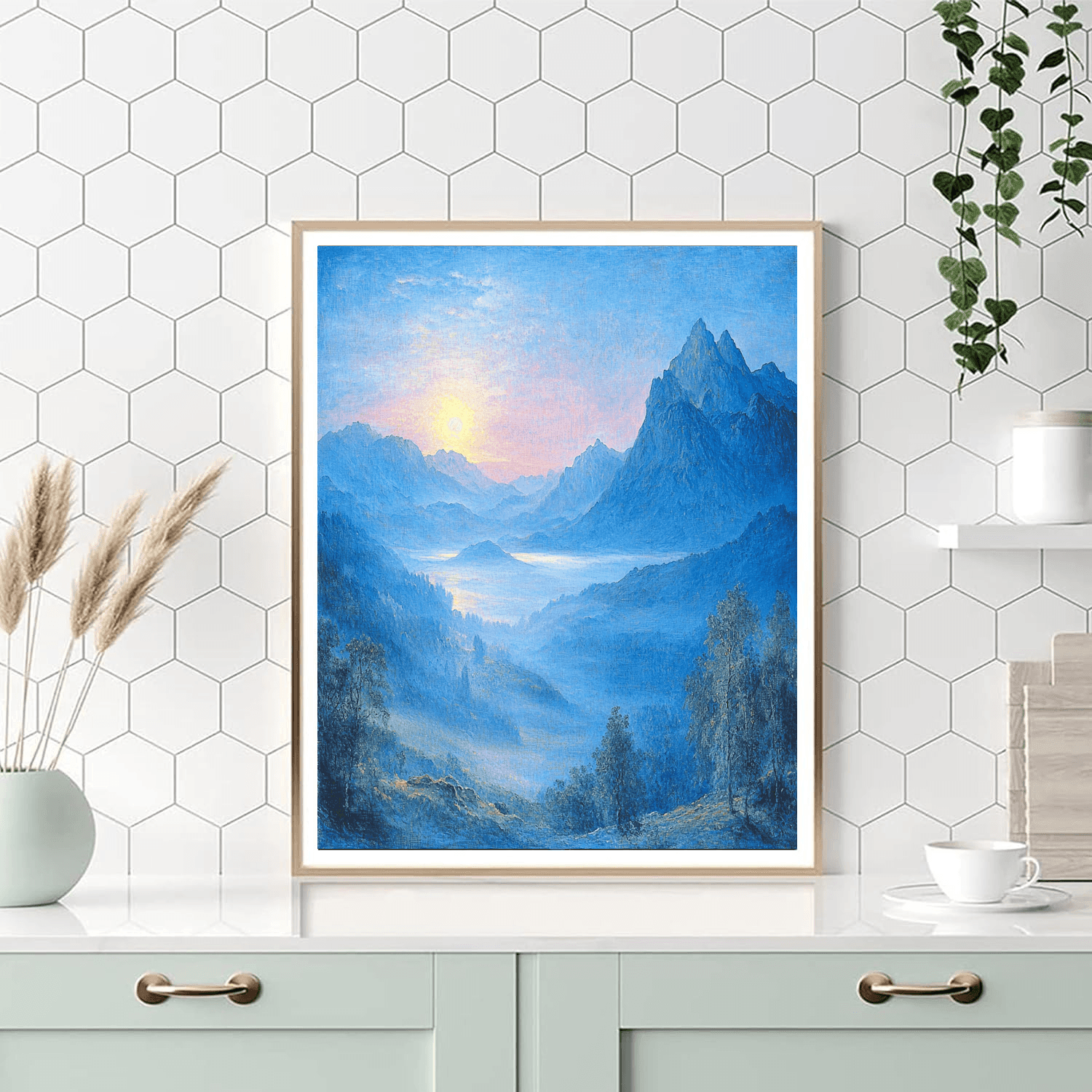 J.M.W. Turner Inspired Mountain Mist Symphony  Paint By Numbers Kits