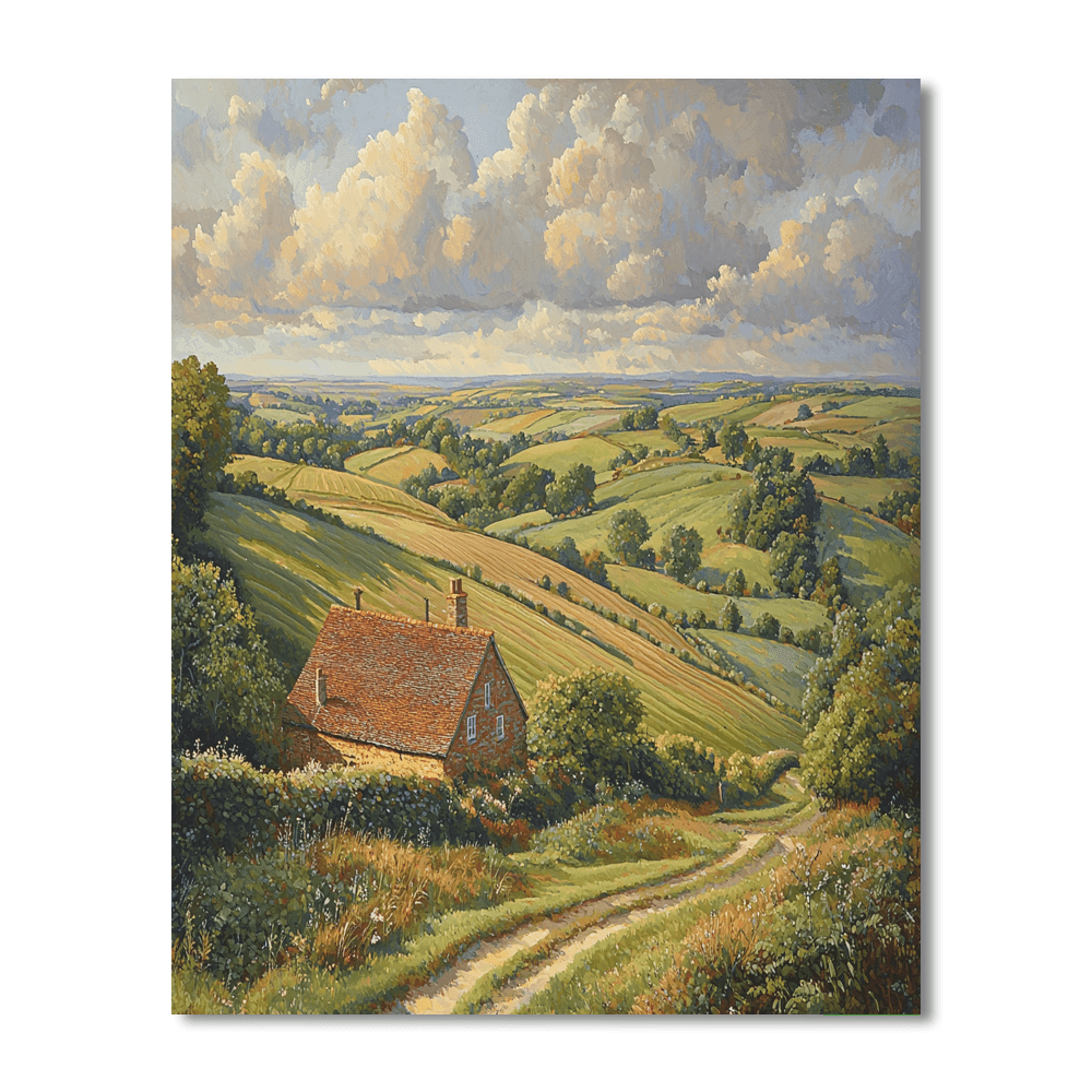 John Constable Inspired Rural Tranquility  Paint By Numbers Kits