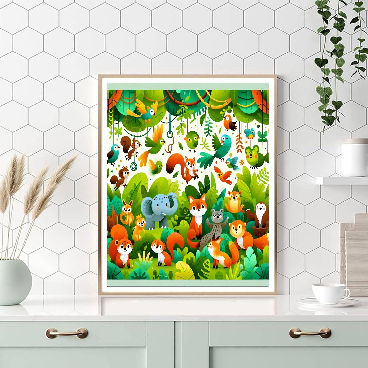 Jungle Jamboree Celebration Paint By Color