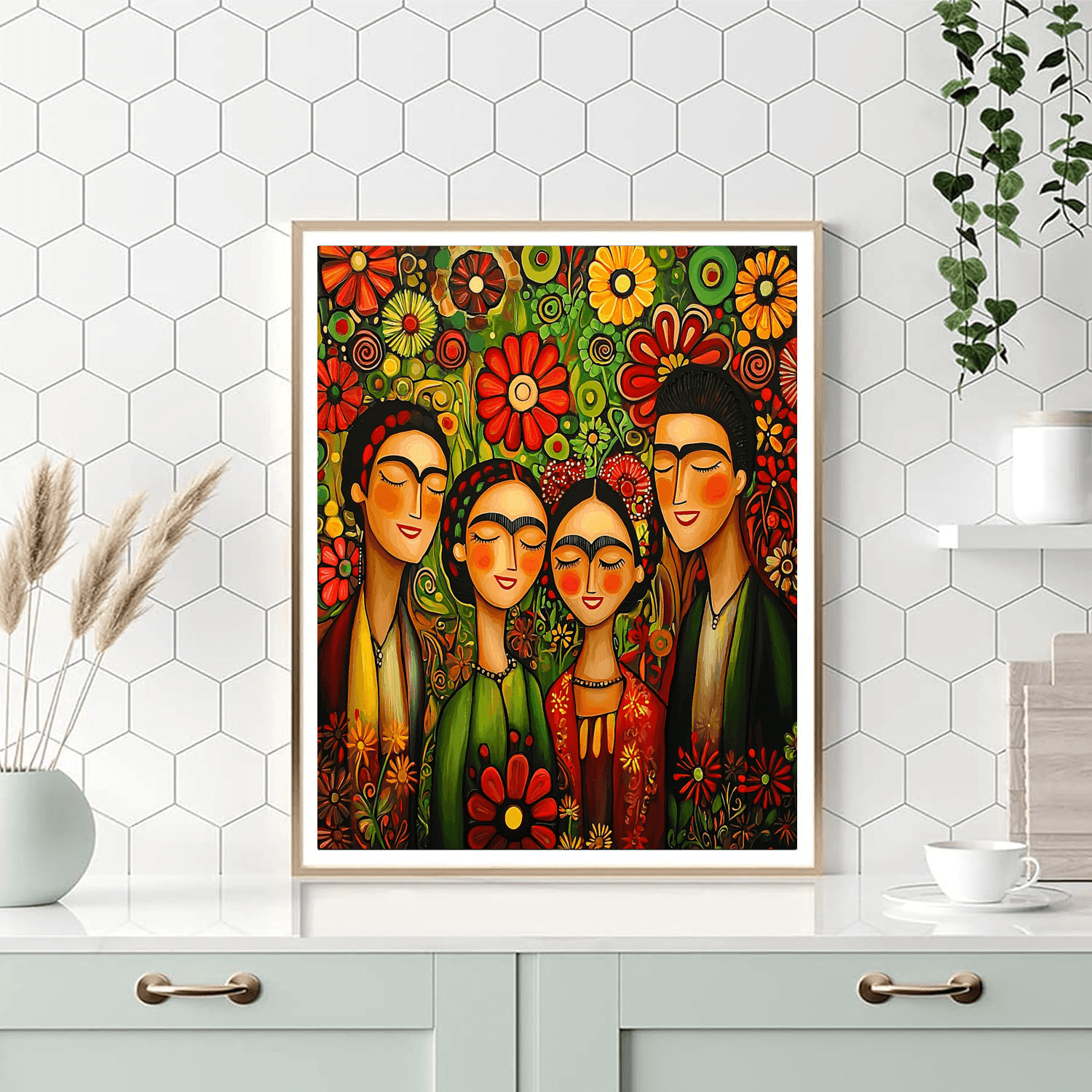 Frida Kahlo Inspired Friends Together  Painting Number Kit