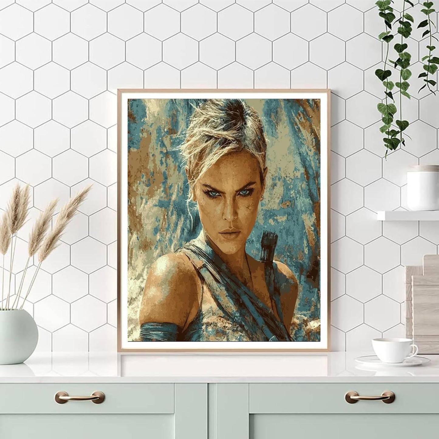 Charlize Theron: The Powerful Force Of Furiosa Paint By Numbers Kits