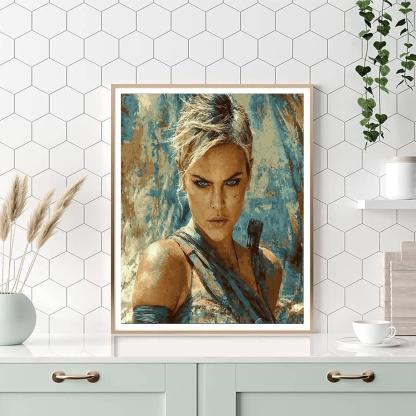 Charlize Theron: The Powerful Force Of Furiosa Paint By Numbers Kits
