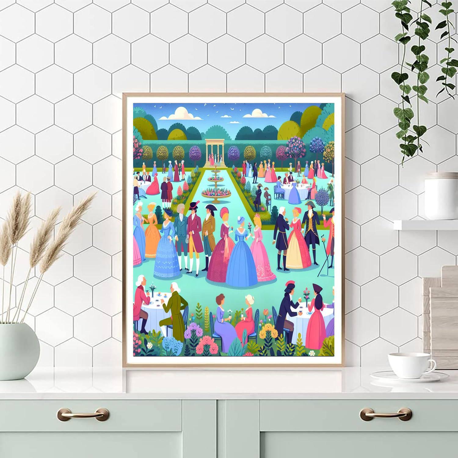 Royal Garden Celebration Paint By Numbers Art