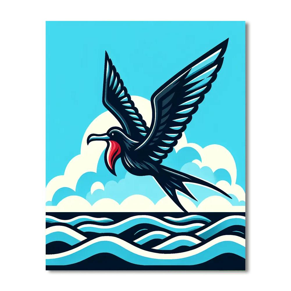 Friendly Frigatebird Paint By Number