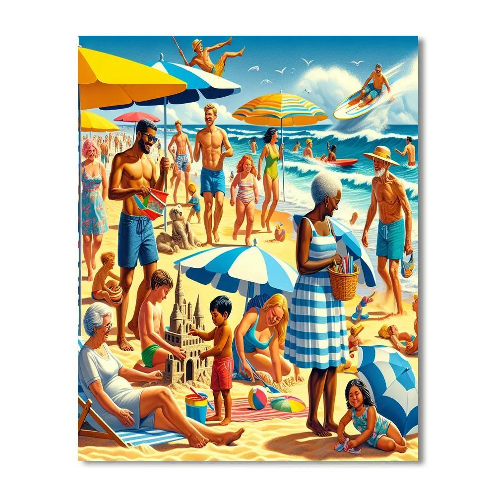 Breezy Beach Vibes Numbered Painting Kits
