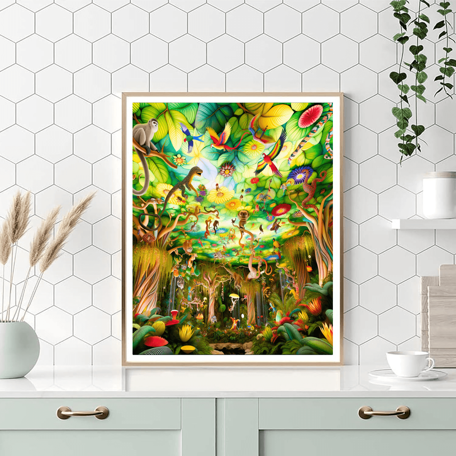 Joyful Jungle Canopy Paint By Number