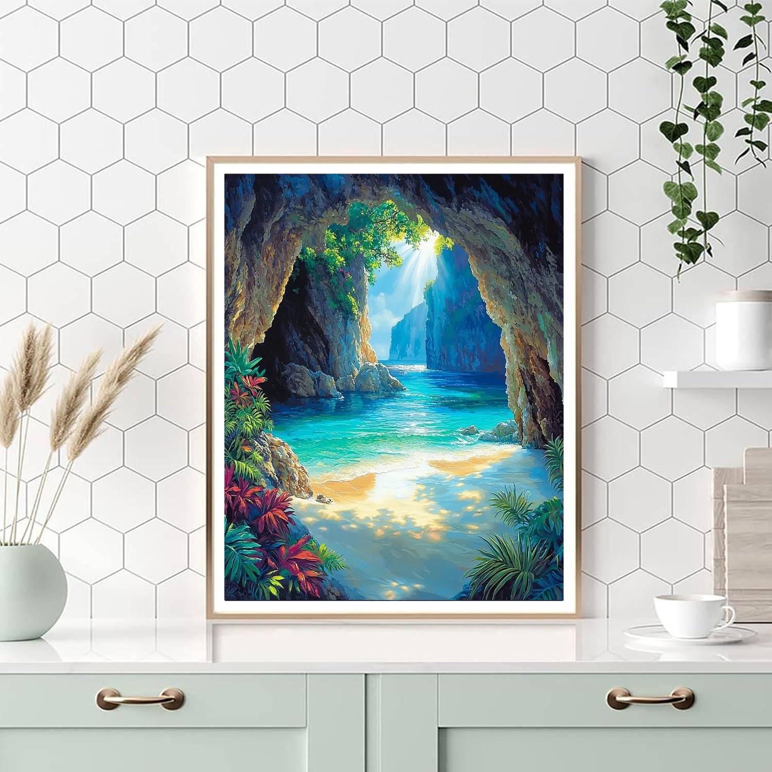 The Hidden Beach Numbered Painting Kits