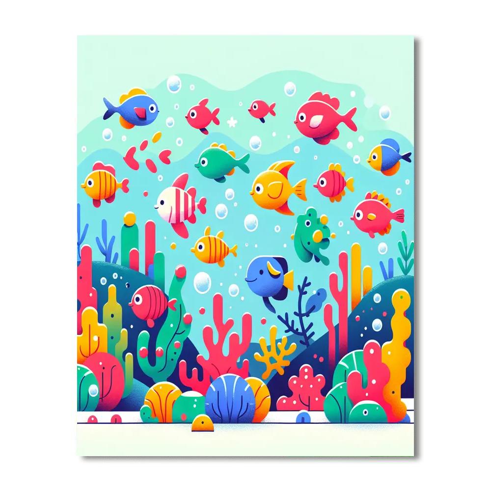 Under The Sea Spectacle Painting By Numbers Kit