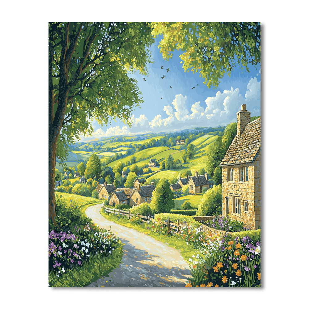 The Cotswolds - Gloucestershire Paint By Numbers Kits